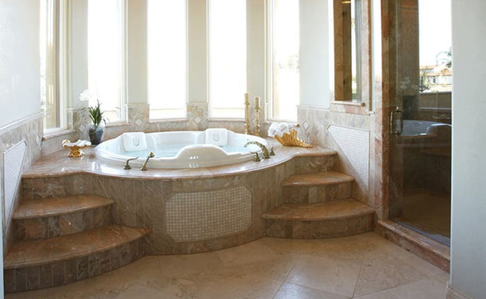 bagno in stile spa marmo