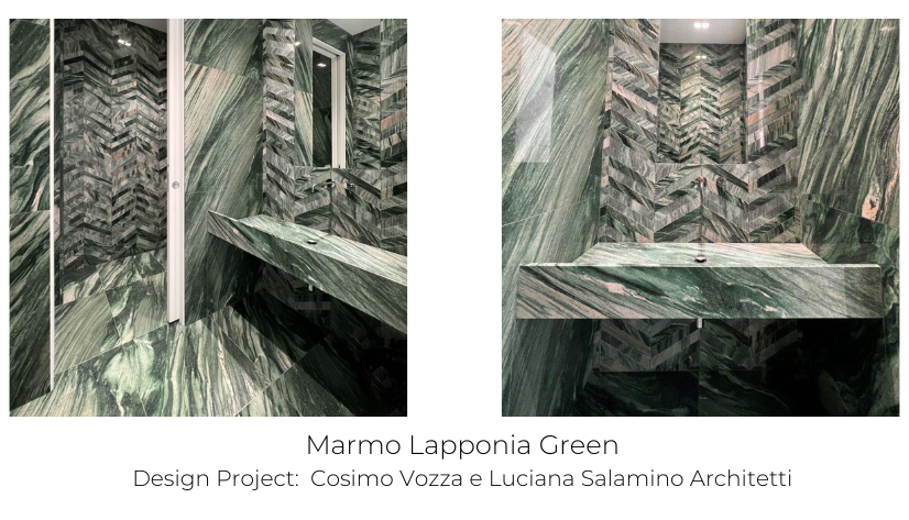 bagno in marmo - marmo verde - colori - marmi strada lecce