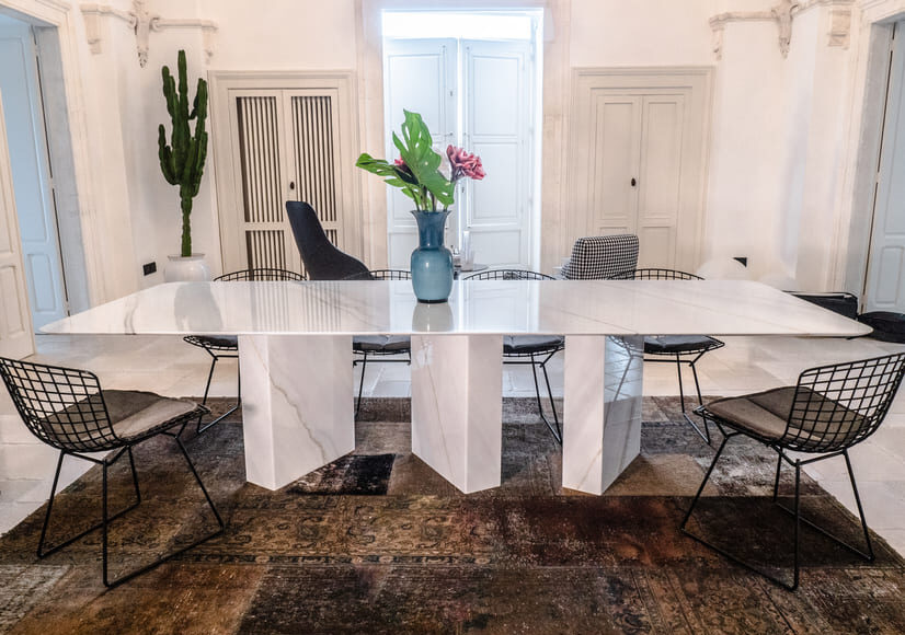 tavoli e coffee table in marmo - marmi strada - tendenze arredamento 2024
